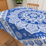 Load image into Gallery viewer, Lofaris Blue Manda Pattern Artistic Waterproof Tablecloth