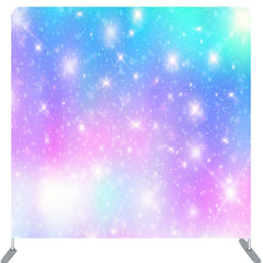 Lofaris Blue Pink Gradient Fantasy Glitter Backdrop Cover