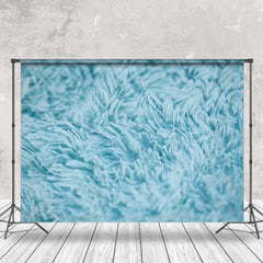 Lofaris Blue Realistic Villus Fabric Texture Bokeh Backdrop