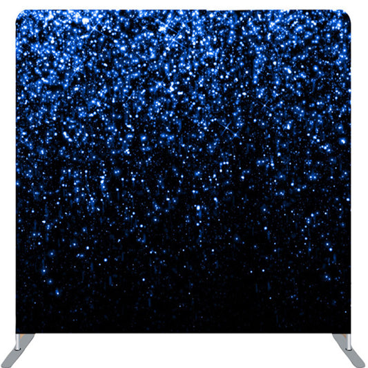 Lofaris Blue Sparkling Black Fabric Party Photo Backdrop Cover