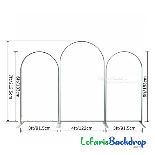 Lofaris Blue Theme Solid Color One Sided Arch Backdrop Kit