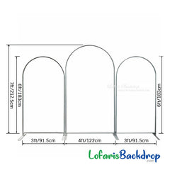 Lofaris Blue Theme Solid Color One Sided Arch Backdrop Kit