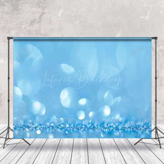 Lofaris Blue Transparent Wave Dot Bokeh Photography Backdrop