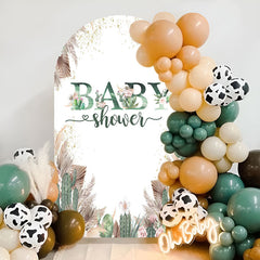 Lofaris Boho Cactus Baby Shower Double Sided Arch Backdrop