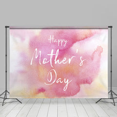Lofaris Boho Pink Watercolor Happy Mothers Day Backdrop
