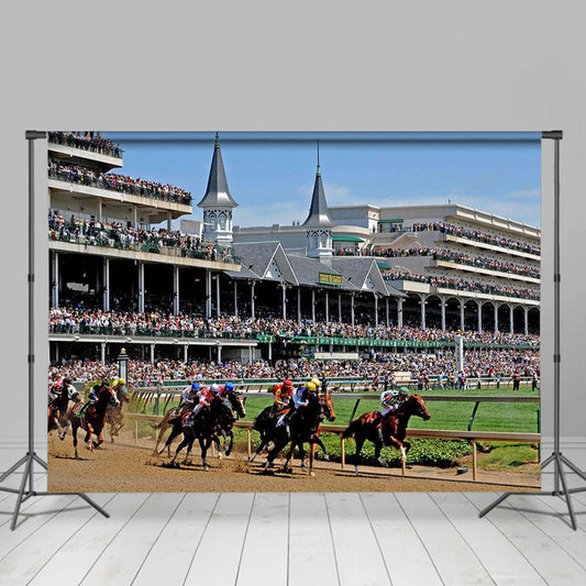 Lofaris Boisterous Racecourse Sky Kentucky Derby Backdrops