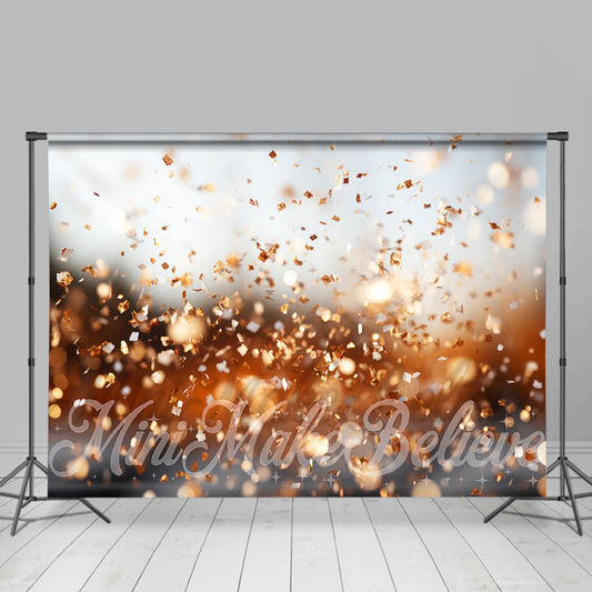 Lofaris Bokeh Golden Plate Glitter Backdrop For Photography