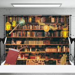 Lofaris Bookshelf Wand Broom Lights World Book Day Backdrop