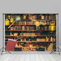 Lofaris Bookshelf Wand Broom Lights World Book Day Backdrop