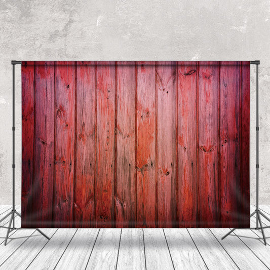 Lofaris Bright Red Wooden Wall Simple Photo Studio Backdrop