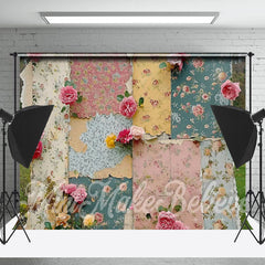 Lofaris Broken Colorful Wallpaper Decoration Photo Backdrop