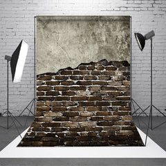 Lofaris Brown Brick Wall Texture Photography Studio Backdrop