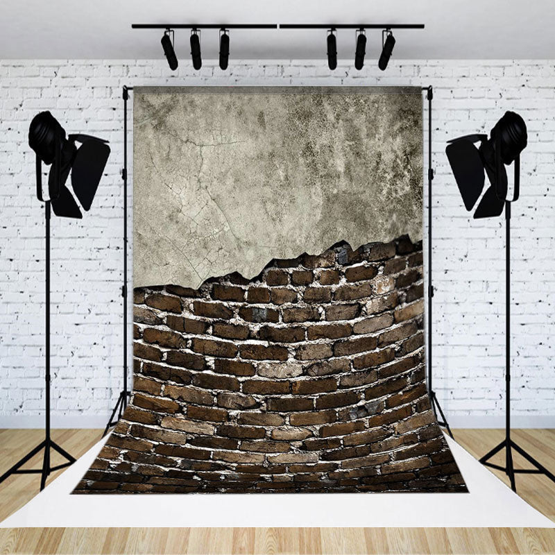 Lofaris Brown Brick Wall Texture Photography Studio Backdrop