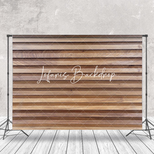 Lofaris Brown Slotted Wood Plaid Texture Backdrop For Photo