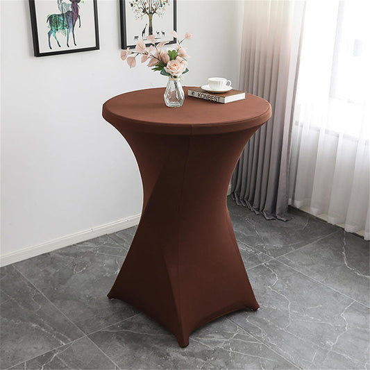 Lofaris Brown Spandex Stretch Cocktail Banquet Tablecloths