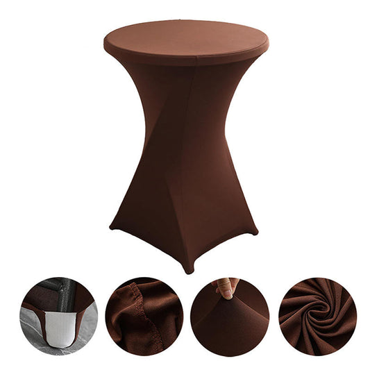 Lofaris Brown Spandex Stretch Cocktail Banquet Tablecloths