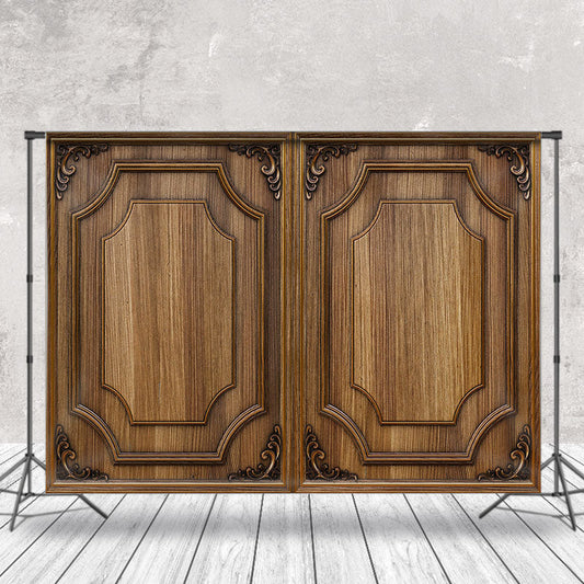 Lofaris Brown Wood Texture Board Backdrop For Photography