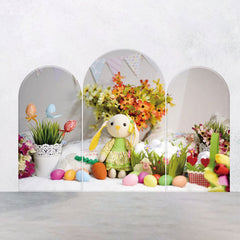 Lofaris Bunny Doll Eggs Greenery Easter Arch Backdrop Kit