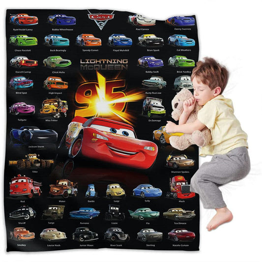 Lofaris Cartoon Car Theme Super Soft Throw Blanket for Boy