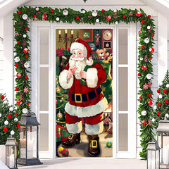 Lofaris Cartoon Santa Claus Gift Bag Christmas Door Cover