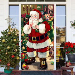 Lofaris Cartoon Santa Claus Gift Bag Christmas Door Cover