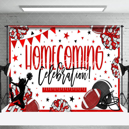 Lofaris Cheerleading Rugby Homecoming Celebration Backdrop