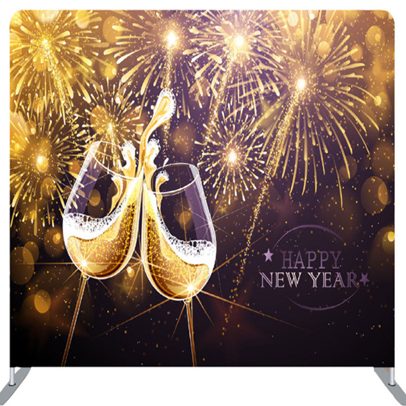 Lofaris Cheers Splendid Spark Bokeh Happy New Year Backdrop