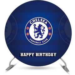 Lofaris Chelsea Football Clue Logo Circle Birthday Backdrop