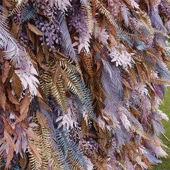 Lofaris Chic Tie Dye Autumn Faux Spruce Leaf Birthday Decor