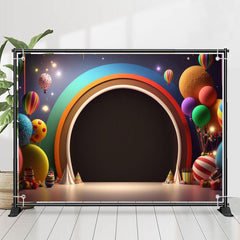 Lofaris Chichi Arch Balloons Colorful 1st Birthday Backdrop