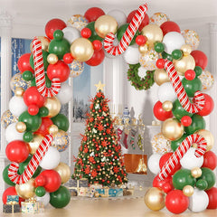 Lofaris Christmas Balloon Arch Kit Red Candy Cane Party Decorations