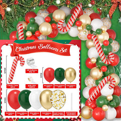 Lofaris Christmas Balloon Arch Kit Red Candy Cane Party Decorations