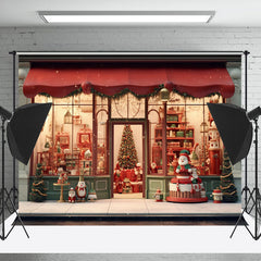 Lofaris Christmas Gift Shop Holiday Portrait Studio Backdrop
