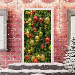 Lofaris Christmas Tree Balls Greene Door Cover Decoration