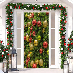 Lofaris Christmas Tree Balls Greene Door Cover Decoration