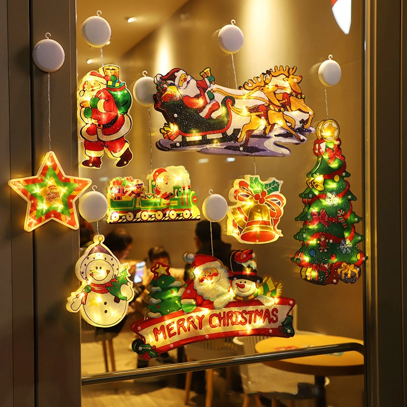 Lofaris Christmas Window Hanging Lights Home Decor Xmas Gift