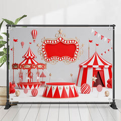 Lofaris Circus Stage Playground Birthday Backdrop For Kids