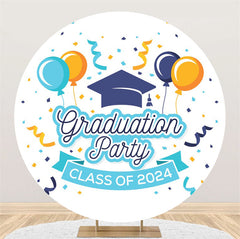 Lofaris Class 2024 Balloon Round Graduation Party Backdrop