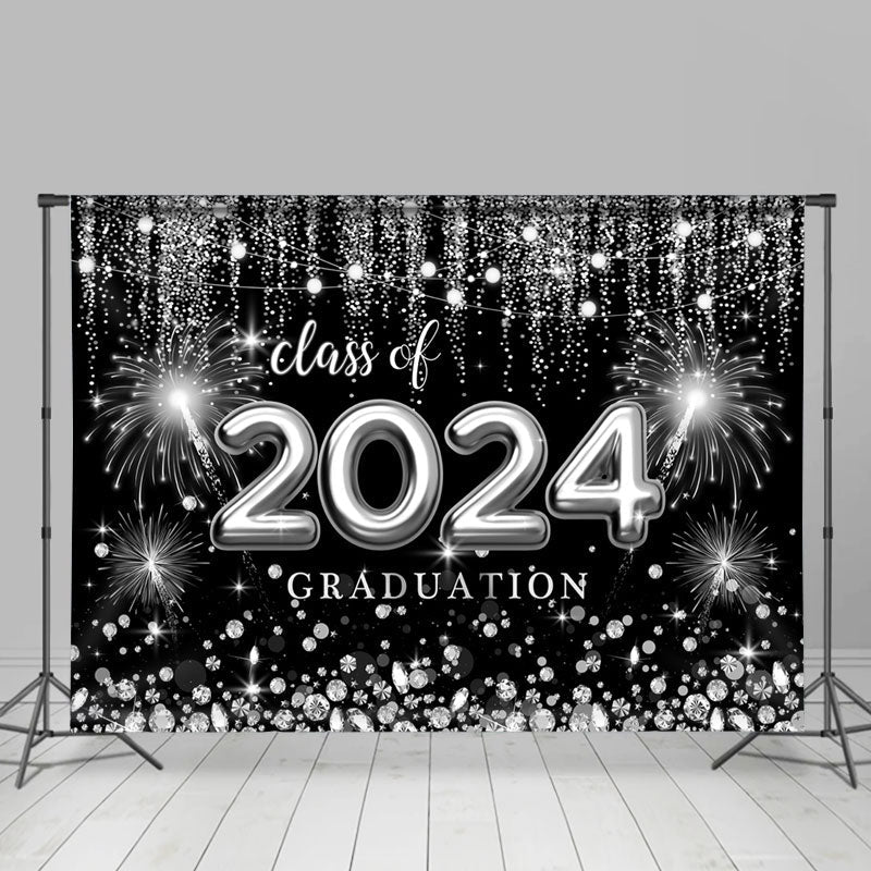 Lofaris Class Of 2024 Spark Bokeh Graduation Party Backdrop