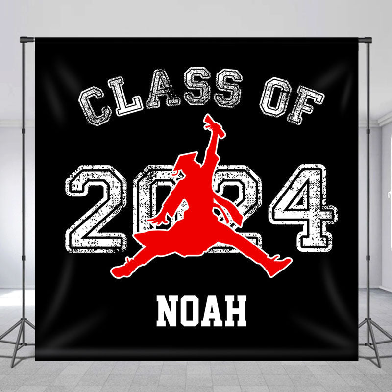 Lofaris Class Of 2024 Cheering Graduate Custom Grad Backdrop