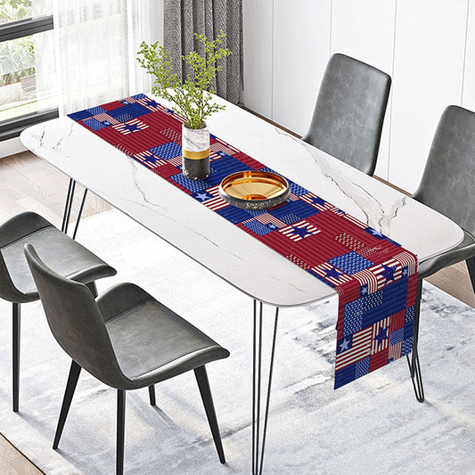 Lofaris Classic American Flag Independence Day Table Runner