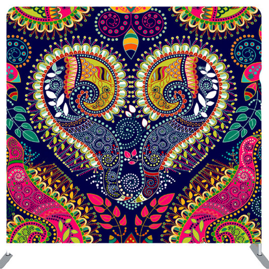 Lofaris Classic Paisley Flower Pattern Backdrop For Decoration