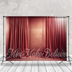Lofaris Classic Red Wall Curtain Backdrop For Photography