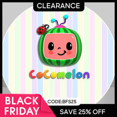 (Ship In 24HR) Circle Watermelon Stripe Birthday Backdrop For Party