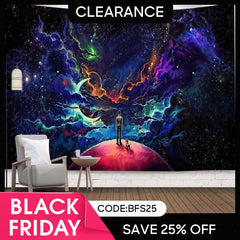 (Ship In 24HR) Huge Galaxy 3D Printed Room Decoration Wall Tapestry