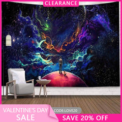 (Ship In 24HR) Huge Galaxy 3D Printed Room Decoration Wall Tapestry