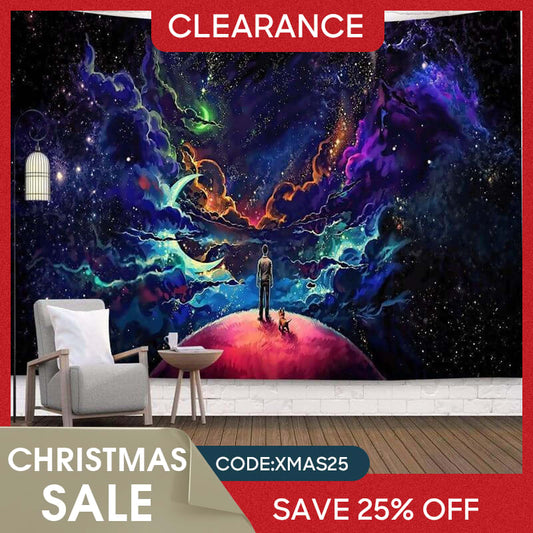 (Ship In 24HR) Huge Galaxy 3D Printed Room Decoration Wall Tapestry