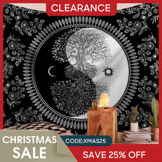 (Ship In 24HR) Tree Of Life Tree Moon Divination Family Wall Tapestry