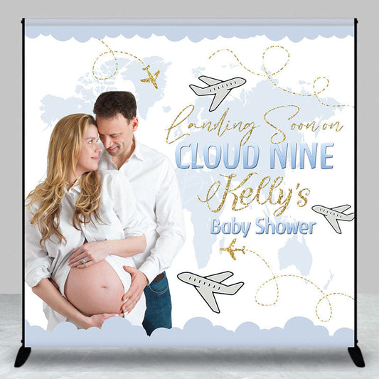 Lofaris Cloud Nine Sky Custom Photo Baby Shower Backdrop