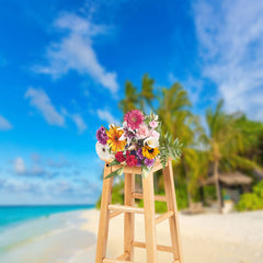 Lofaris Coconut Tree Grass Gazebo Hawaii Photoshoot Backdrop